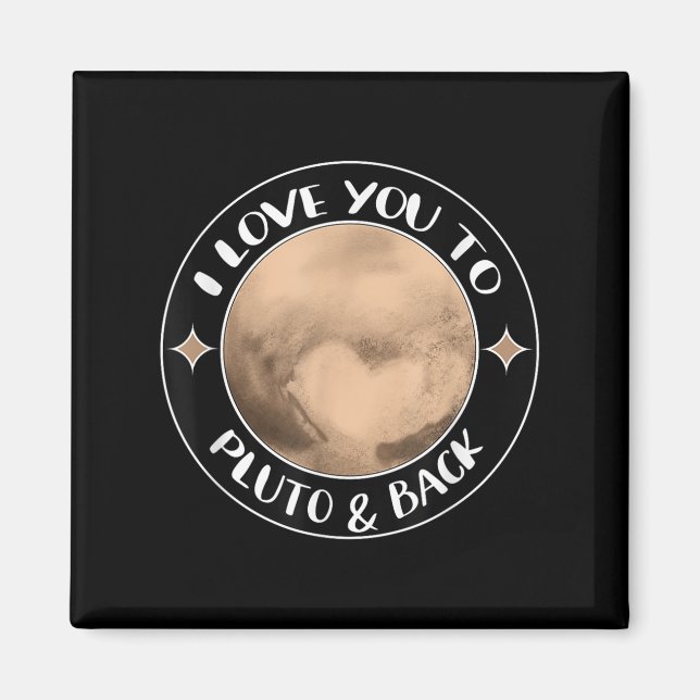 Ich Liebe Sie, Pluto Space Group Preisverleihfamil Magnet (Vorne)