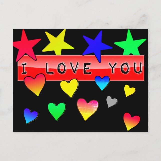 Ich Liebe Sie Postkarte (Vorderseite)