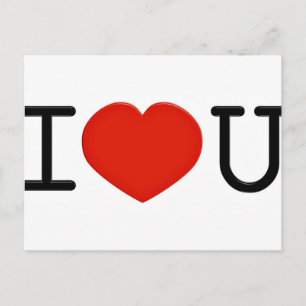 Ich Liebe Sie Postkarte