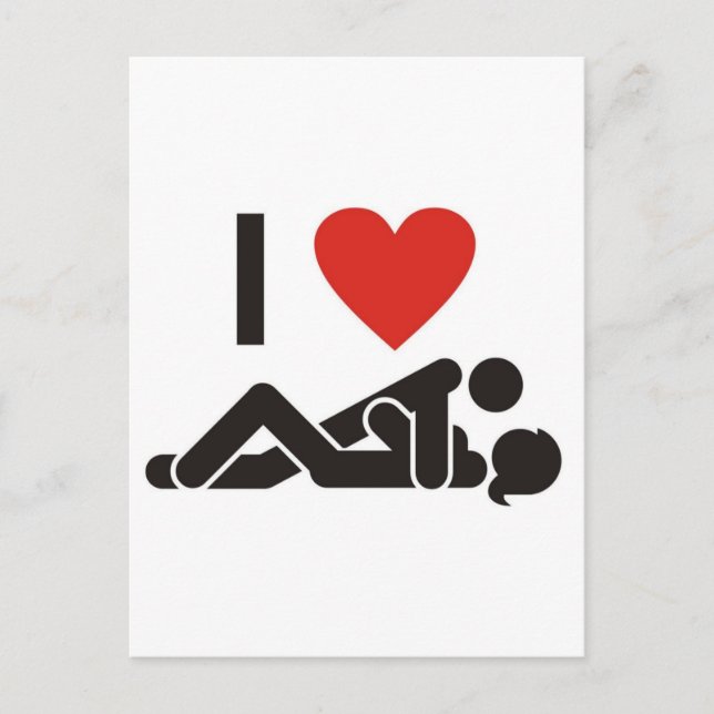 Ich Liebe Sie Postkarte (Vorderseite)