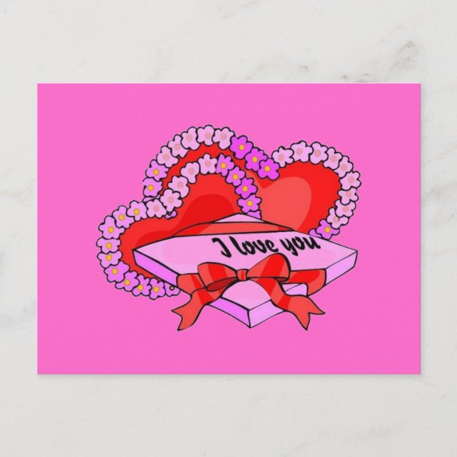 Ich Liebe Sie Postkarte (Vorderseite)