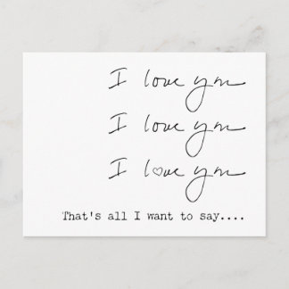 Ich Liebe Sie Postkarte