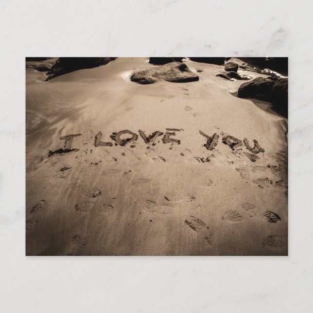 Ich LIEBE SIE Postkarte (Vorderseite)