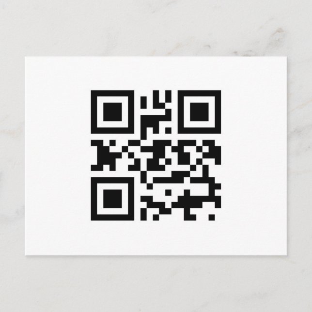 Ich Liebe Sie QR Postkarte (Vorderseite)