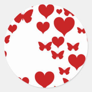 Ich Liebe Sie Runder Aufkleber