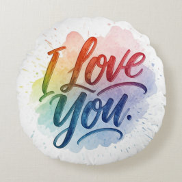 Ich Liebe Sie Rundes Kissen