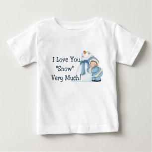 Ich Liebe Sie "Schnee" Sehr viel - T - Shirt 2