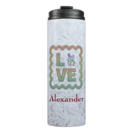 Ich Liebe Sie sehr Bären personalisieren Thermosbecher