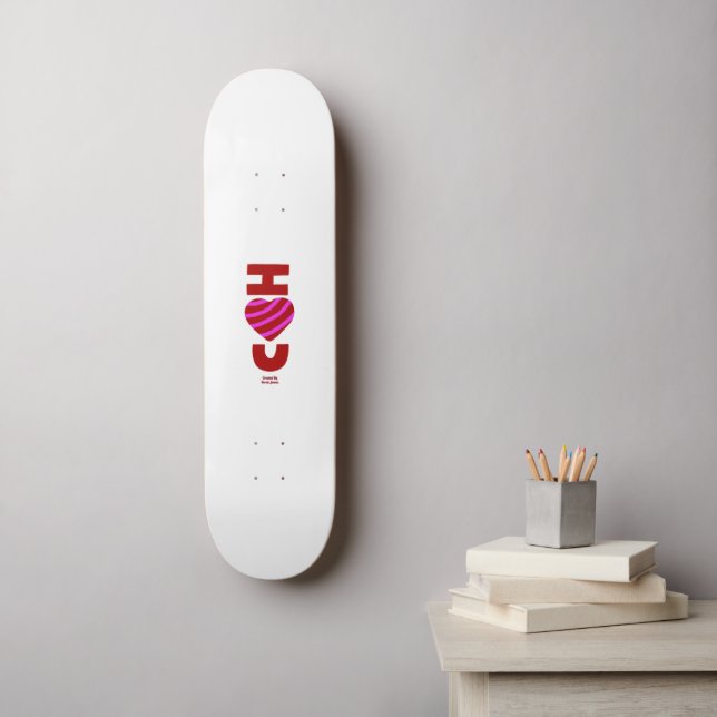 Ich Liebe Sie Skateboard (Wandkunst)