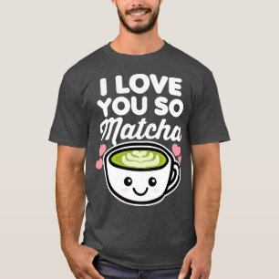 Ich Liebe Sie so Matcha Tee Kaffee Lover Hearts Va