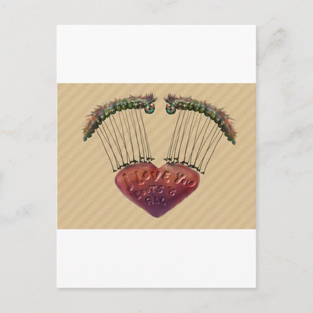 Ich Liebe Sie Stiefel und alle Postkarte (Vorderseite)