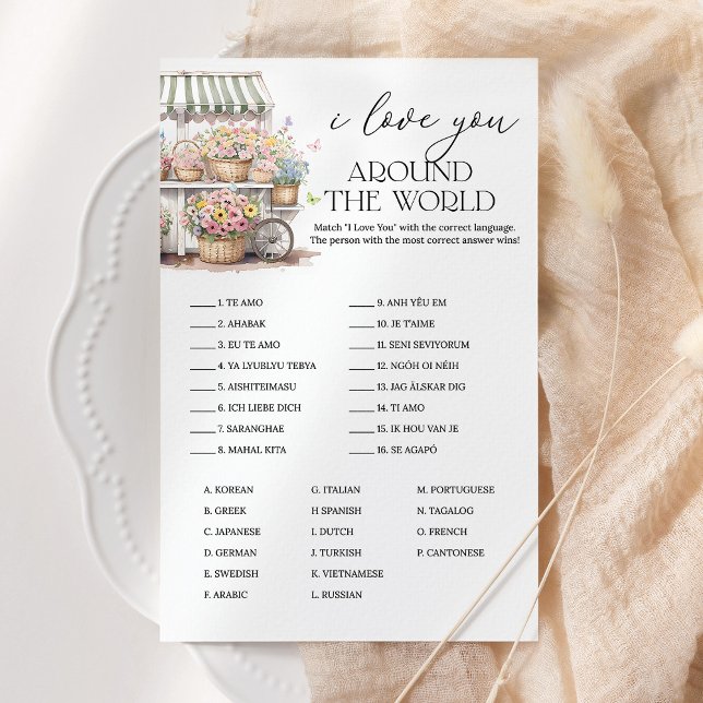 Ich Liebe Sie um den Weltmarkt Bridal Game (Von Creator hochgeladen)