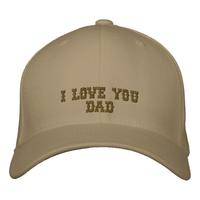 Ich Liebe Sie Vater bestickte Cap Kappe (Vorderseite)