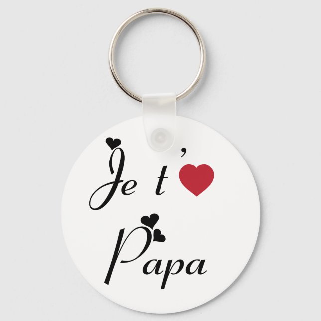 Ich Liebe Sie Vater Schlüsselanhänger (Vorderseite)