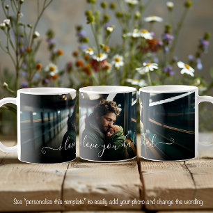Ich Liebe Sie Vater Schöne ein Foto Vorlage Text Kaffeetasse