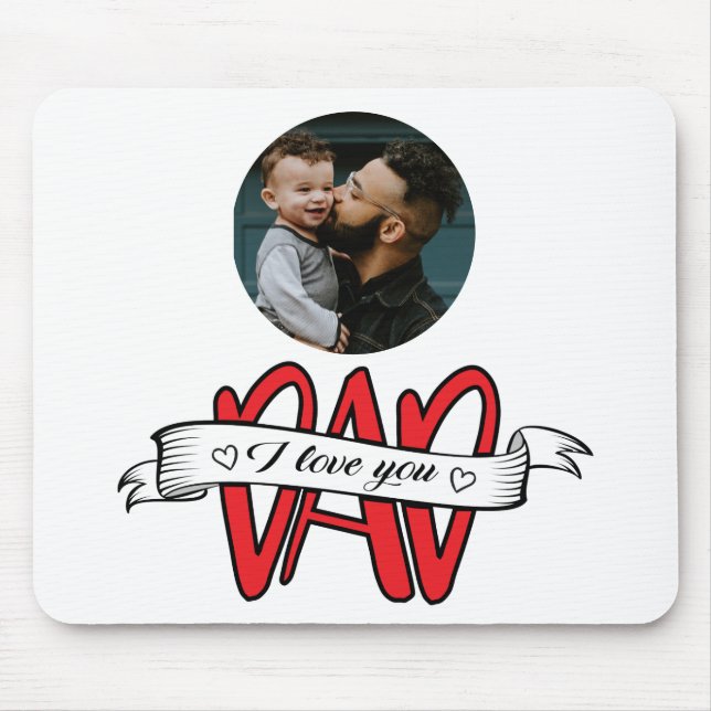 Ich Liebe Sie Vater Vatertag Mousepad (Vorne)
