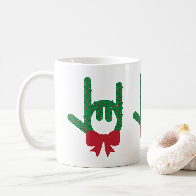 Ich Liebe Sie Weihnachten Tasse (Mit Donut)