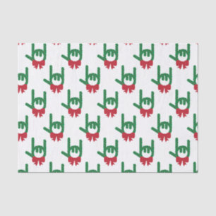 Ich Liebe Sie Weihnachtskranz Seidenpapier