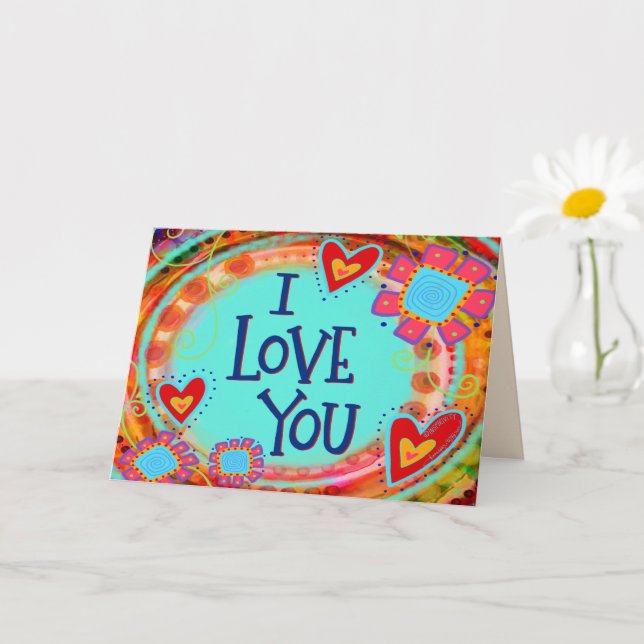 Ich Liebe Sie Whimsical Blumenkohl Spaß Valentine Karte (Kleine Pflanze)