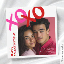 Ich Liebe Sie XOXO Foto Moderne glückliche Valenti