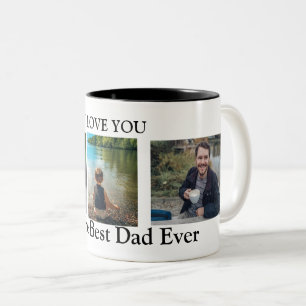 Ich Liebe Sie zum besten Vater-Ever-Foto Zweifarbige Tasse