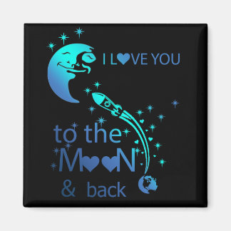 Ich Liebe Sie zum Mond und zurück - Magnet