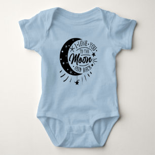 Ich Liebe Sie zum Mond und zurück - Niedliches Neu Baby Strampler