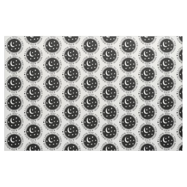 Ich Liebe Sie zum Mond und zurück Stoff (Fat Quarter (45,7 x 55,9 cm))