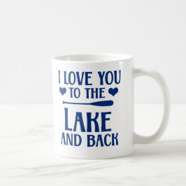 Ich Liebe Sie zum See und zurück - Zitat Navy Blue Kaffeetasse
