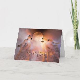 Ich Liebe Sie zwei Wölfe Soul Partner Karte