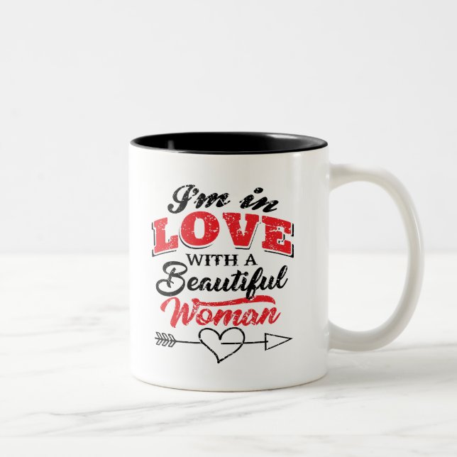 Ich Liebe Sie Zweifarbige Tasse (Rechts)