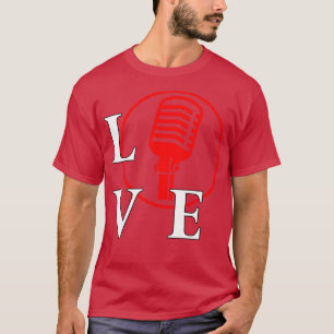 Ich Liebe Sing für Sängermusik-Liebhaber zu spiele T-Shirt