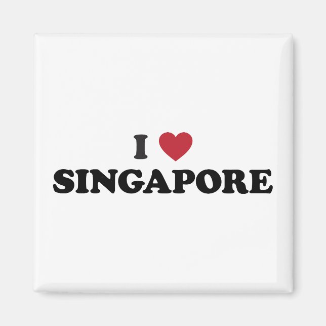 Ich liebe Singapur Magnet (Vorne)