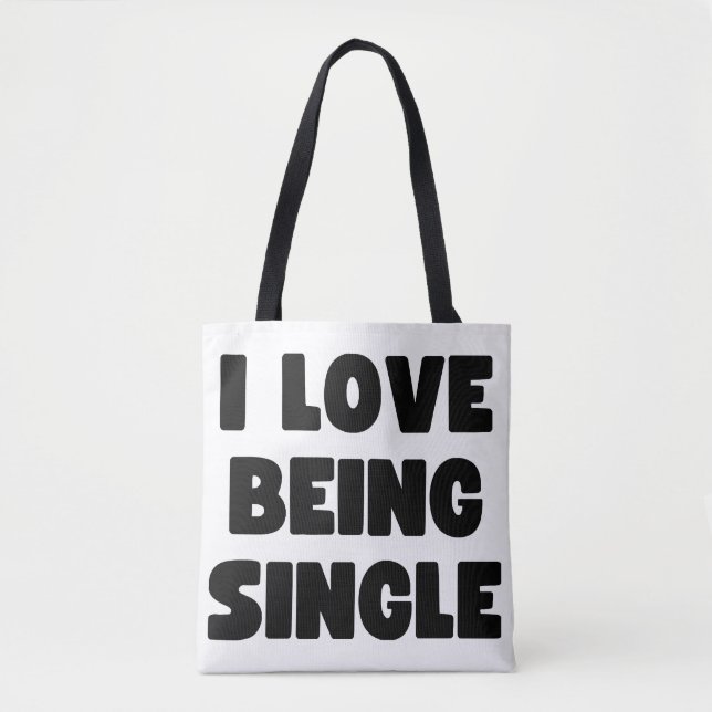 Ich Liebe Single Tasche (Vorderseite)