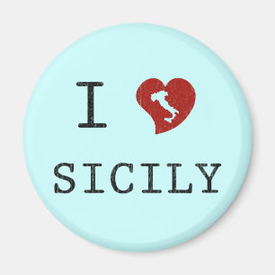 Ich liebe Sizilien Magnet