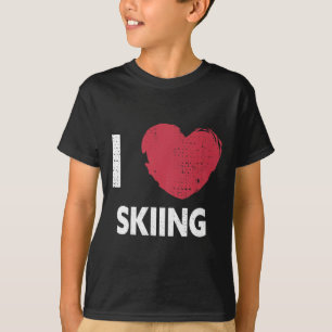 Ich liebe Skidesign für einen Skiliebhaber T-Shirt