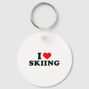 Ich liebe Skifahren, liebe Schnee, Liebhaber Schlüsselanhänger