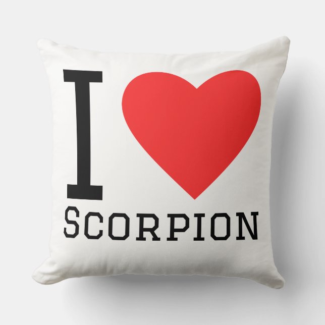 Ich liebe Skorpion Kissen (Vorderseite)