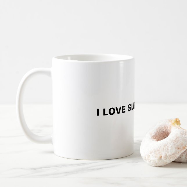 Ich Liebe Slippery Stuff. Kaffeetasse (Mit Donut)