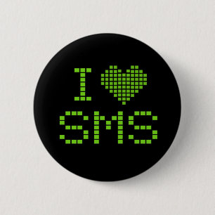 ICH LIEBE SMS - Knopf Button