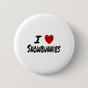 Ich liebe Snowbunnies Skifahren Snowboarden Att Button