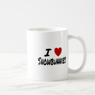 Ich liebe Snowbunnies Skifahren Snowboarden Att Kaffeetasse