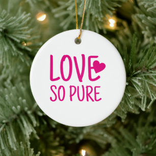 Ich Liebe so puristisches Paar Design Keramik Ornament