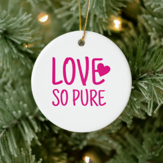 Ich Liebe so puristisches Paar Design Keramik Ornament