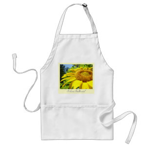 Ich liebe Sonnenblumen! Aprongeschenke Gelbe Sonne Schürze