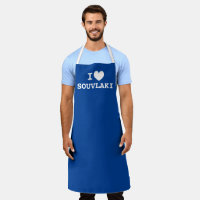 Ich liebe Souvlaki lustige griechische Küche Schür