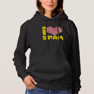 Ich liebe Spam Dosen gekochtes Schweinefleisch Ess Hoodie