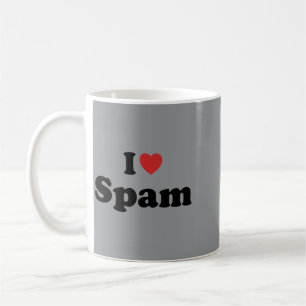 Ich liebe Spam Lustiger Humor Retro Kaffeetasse
