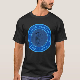 Ich Liebe spielen Tuba T-Shirt