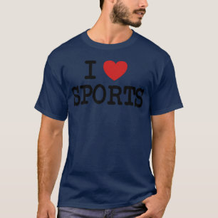 Ich liebe Sport Fitness perfekter Körper Freunde T-Shirt